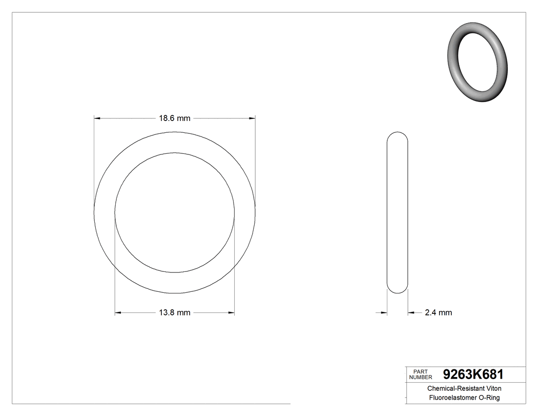 Technical drawing - 9263K681